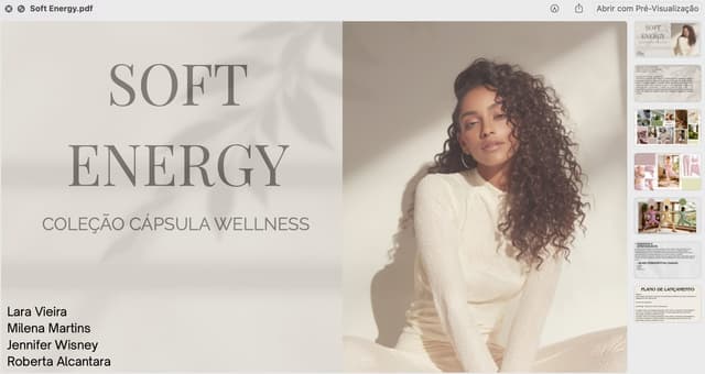 Soft Energy · coleção cápsula wellness