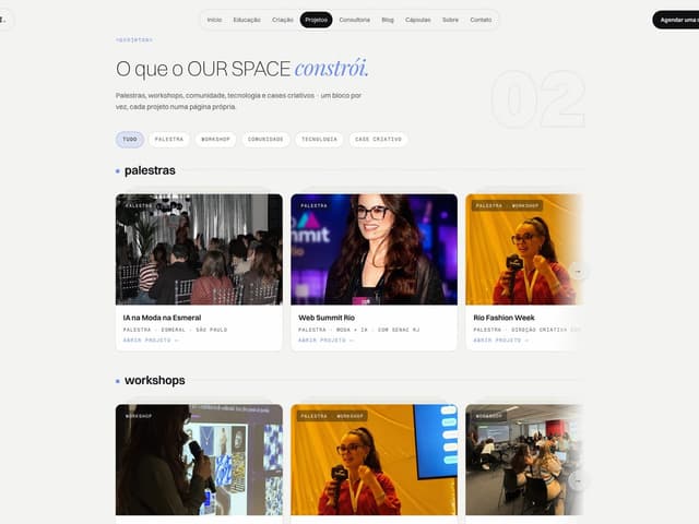 os projetos