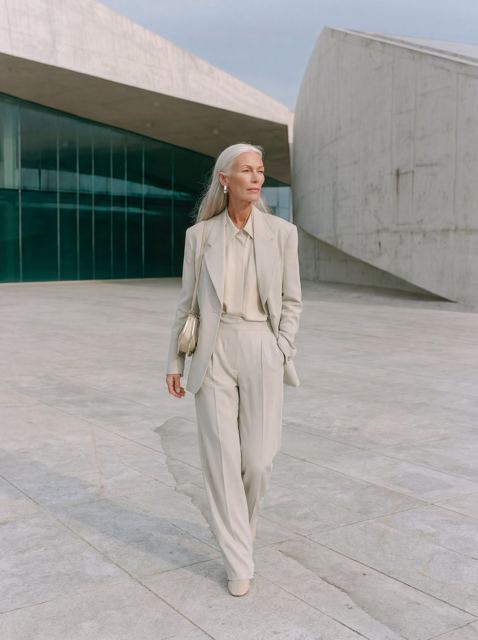 Gray Hair Woman