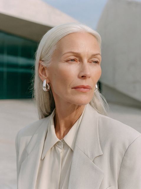 Gray Hair Woman
