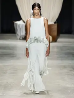 Look 25: top, saia