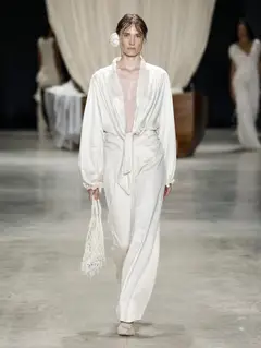 Look 39: camisa, calça