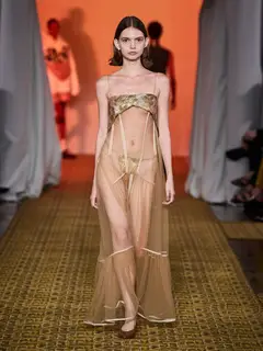 Look 15: vestido, top, calcinha