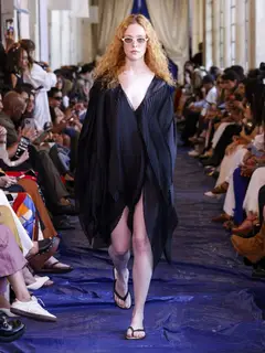 Look 8: vestido, quimono