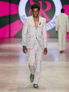 Look 36: blazer, calça